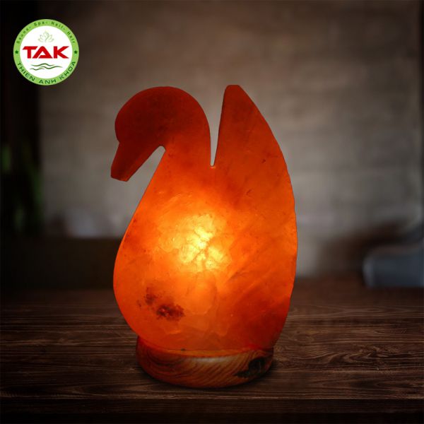 Đèn đá muối hình thiên nga