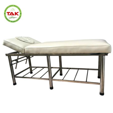 Giường Massage Body Chân Sắt - Inox